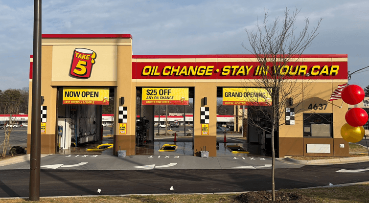 Take 5 Oil Change Opens New Shop in Greensboro, Meets Growing Demand for Convenient Car Care