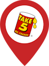 Location pin with Take 5 oil barrel