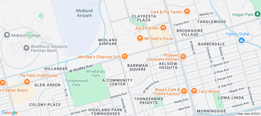 Google map showing store location