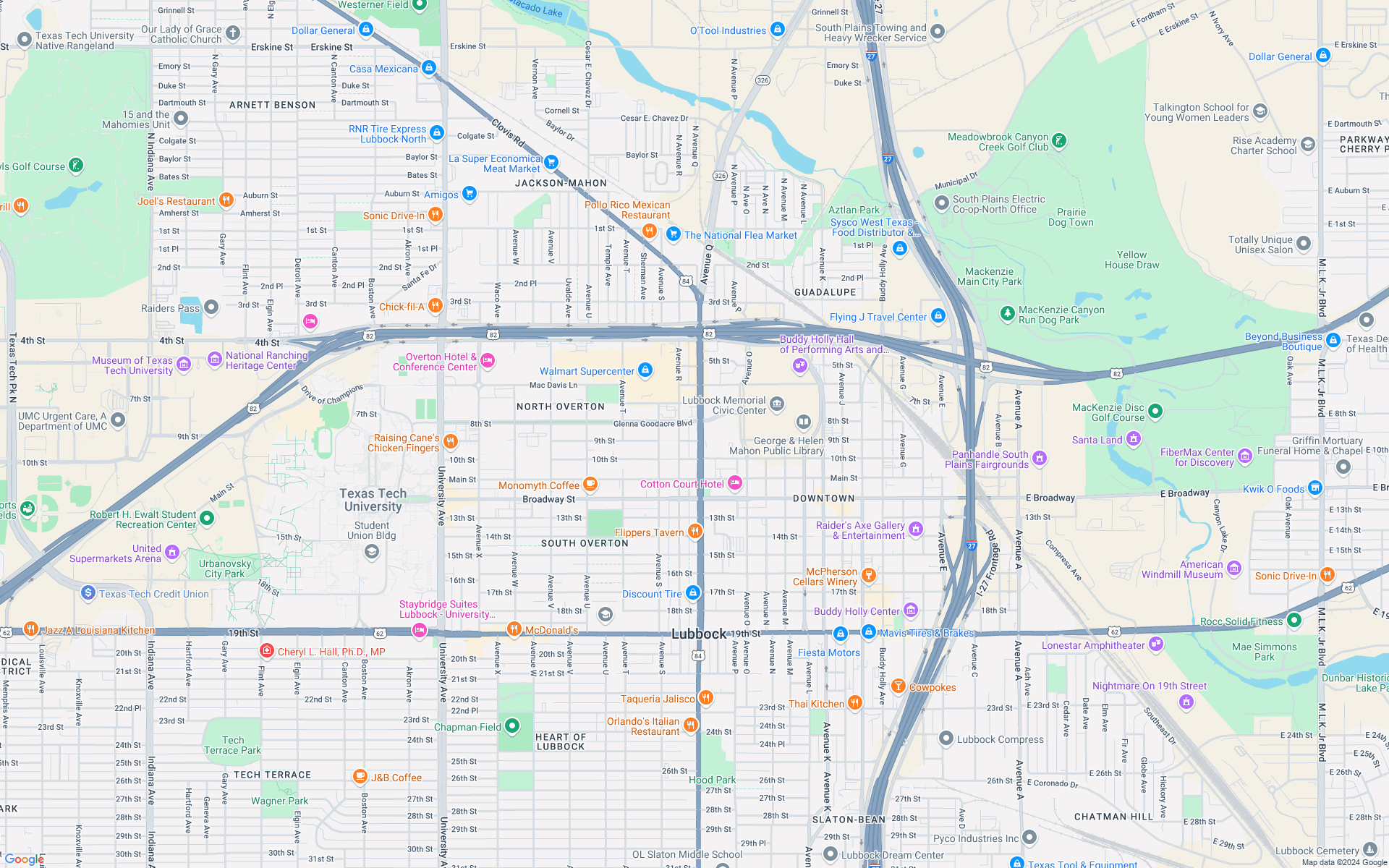 Google map showing store location