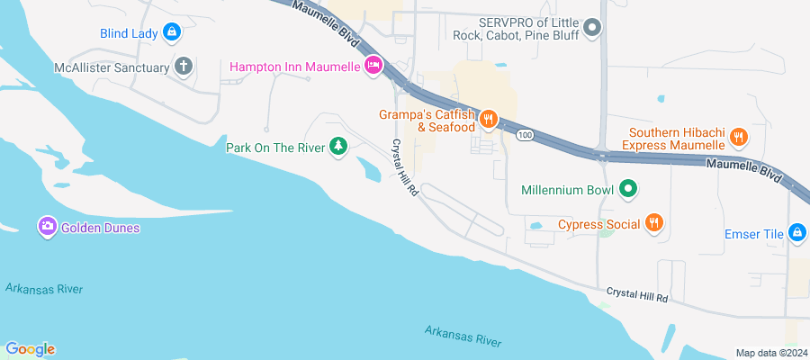 Google map showing store location