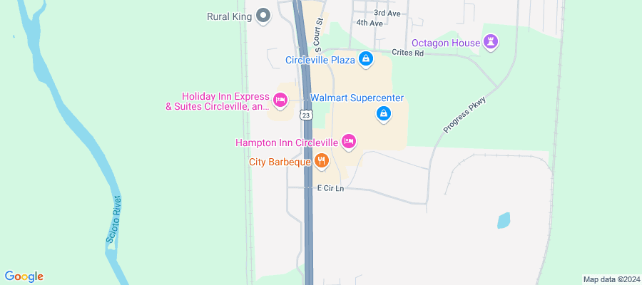 Google map showing store location