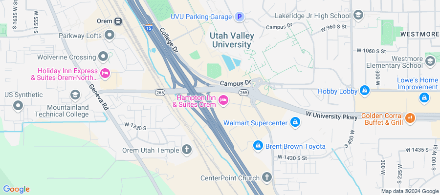 Google map showing store location