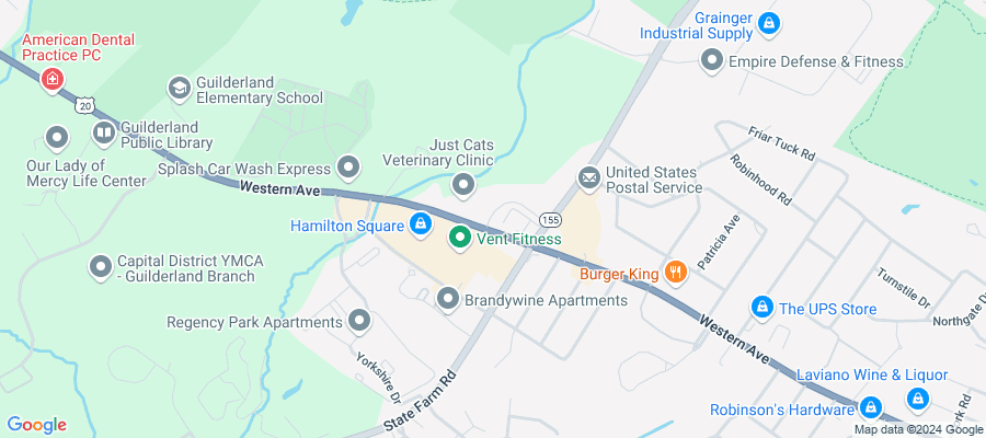 Google map showing store location