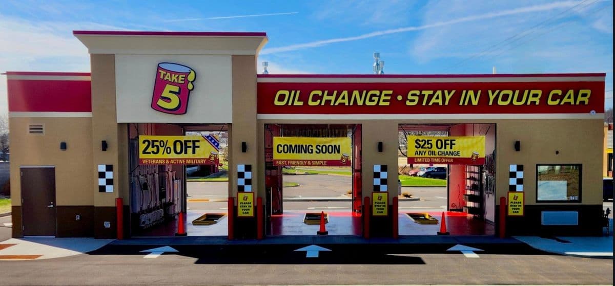 Take 5 Oil Change Opens First Eau Claire, Wisconsin Shop, Introducing a Faster Oil Change Experience